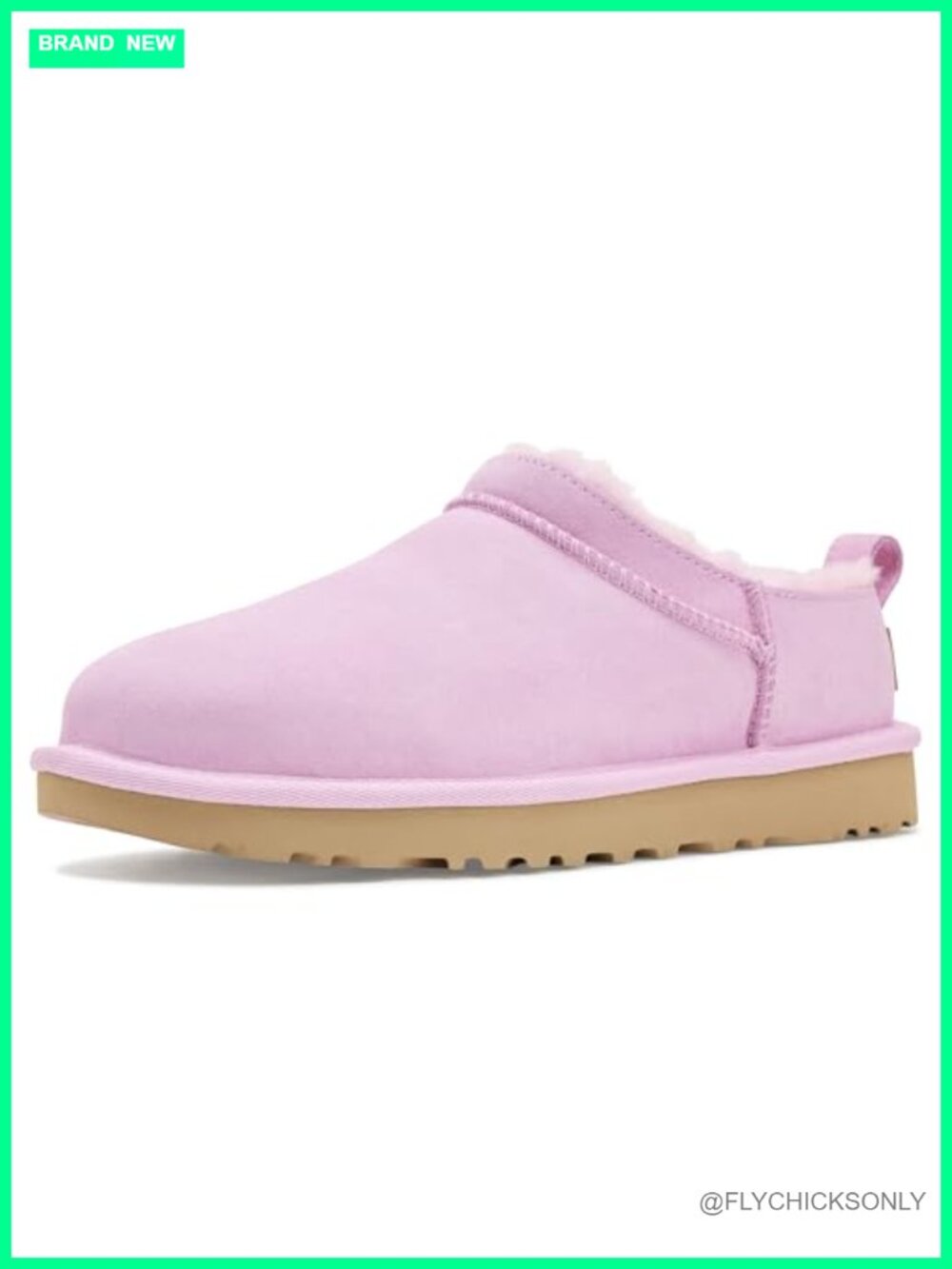 UGG Suede Ankle Bootie Sheepskin Lined Low-Top Slip-On Boot